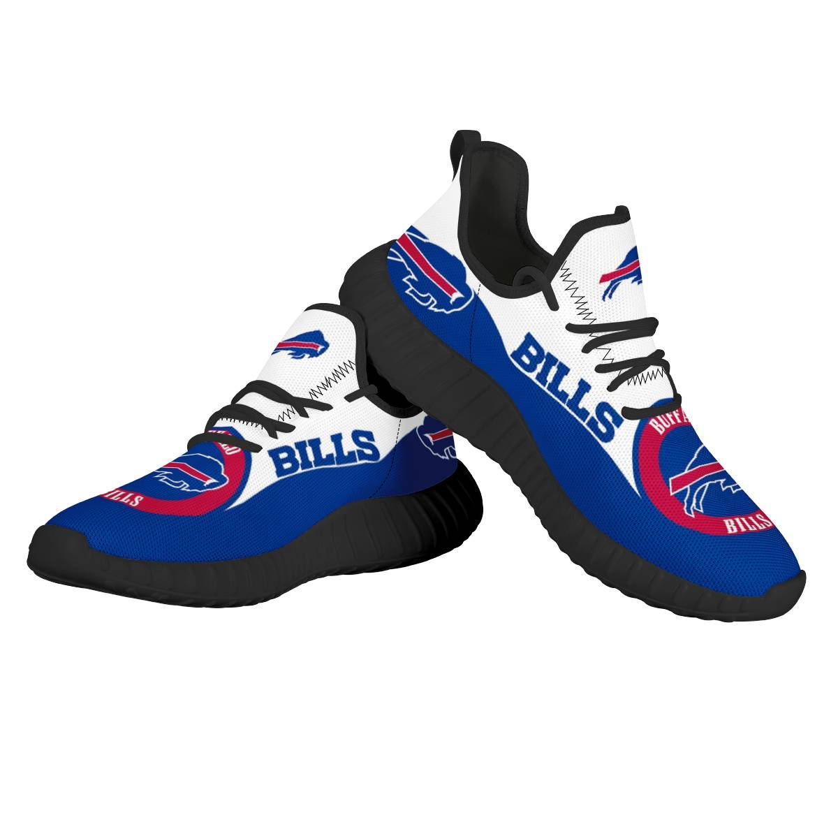 Women's NFL Buffalo Bills Mesh Knit Sneakers/Shoes 005